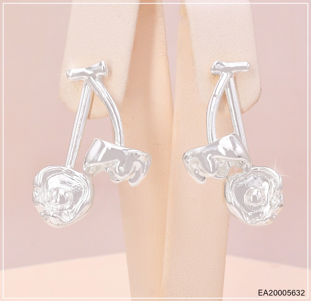 ARETES PLAT DOBLE TULIPAN EE4271-301