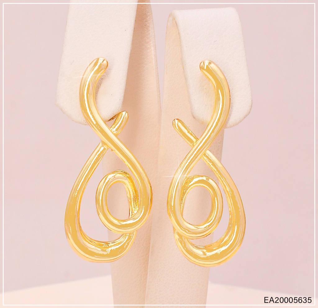 ARETES DOR LINEAS ENTRELAZADAS EE4258-301