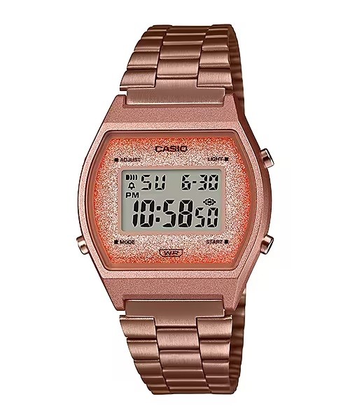 RELOJ CASIO DIGITAL B640WCG-5DF METAL ROSADO