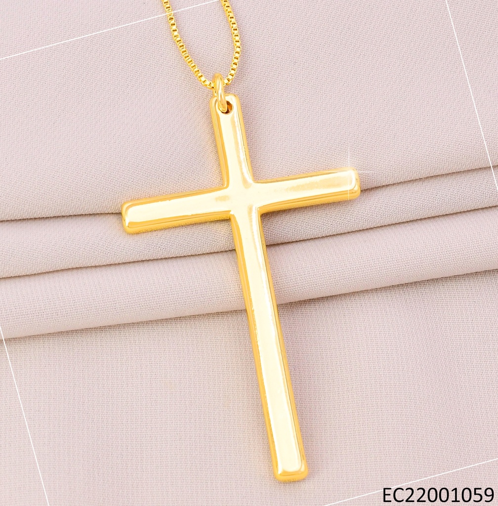 CADENA DOR CRUZ LISA N6677-766