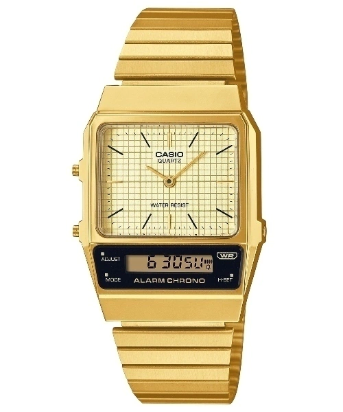 RELOJ CASIO ANA-DIG AQ-800EG-9ADF METAL DOR.