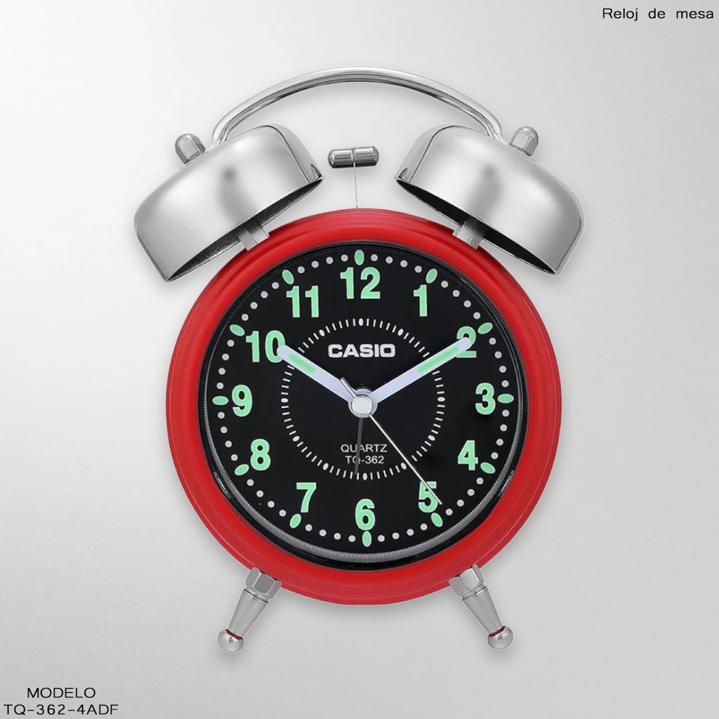 RELOJ CASIO DE MESA TQ-362-1ADF NEGRO