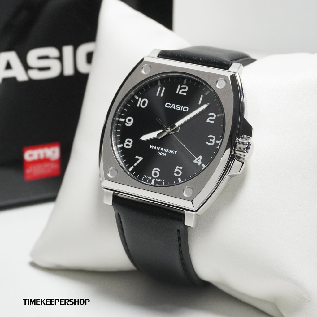 RELOJ CASIO ANALOGO MTP-E730L-1AVDF CUERO NEGRO