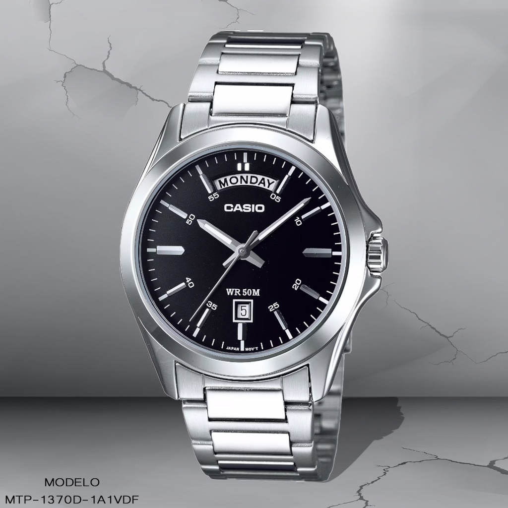 RELOJ CASIO ANALOGO MTP-1370D-1A1VDF METAL PLAT