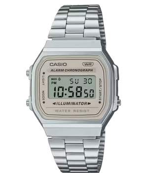 RELOJ CASIO DIGITAL A168WA-8AYDF METAL PLAT.