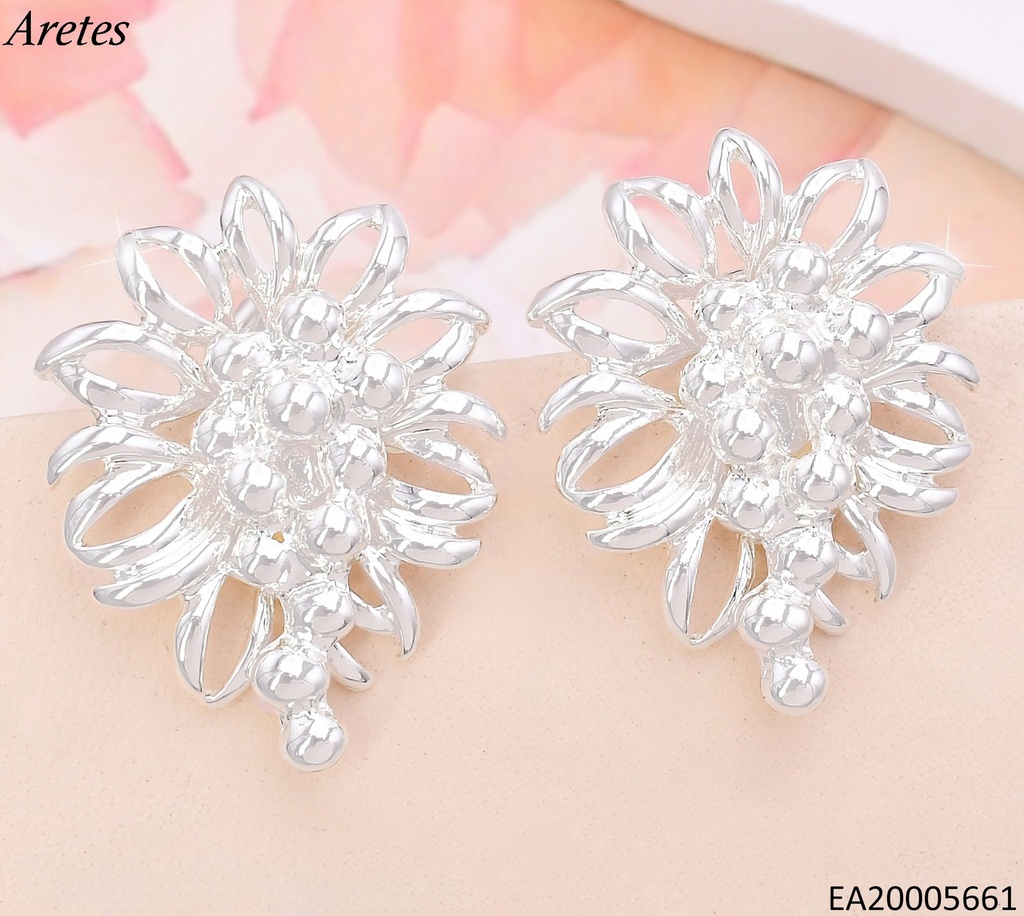 ARETES PLAT RACIMO DE UVAS EE4299-301
