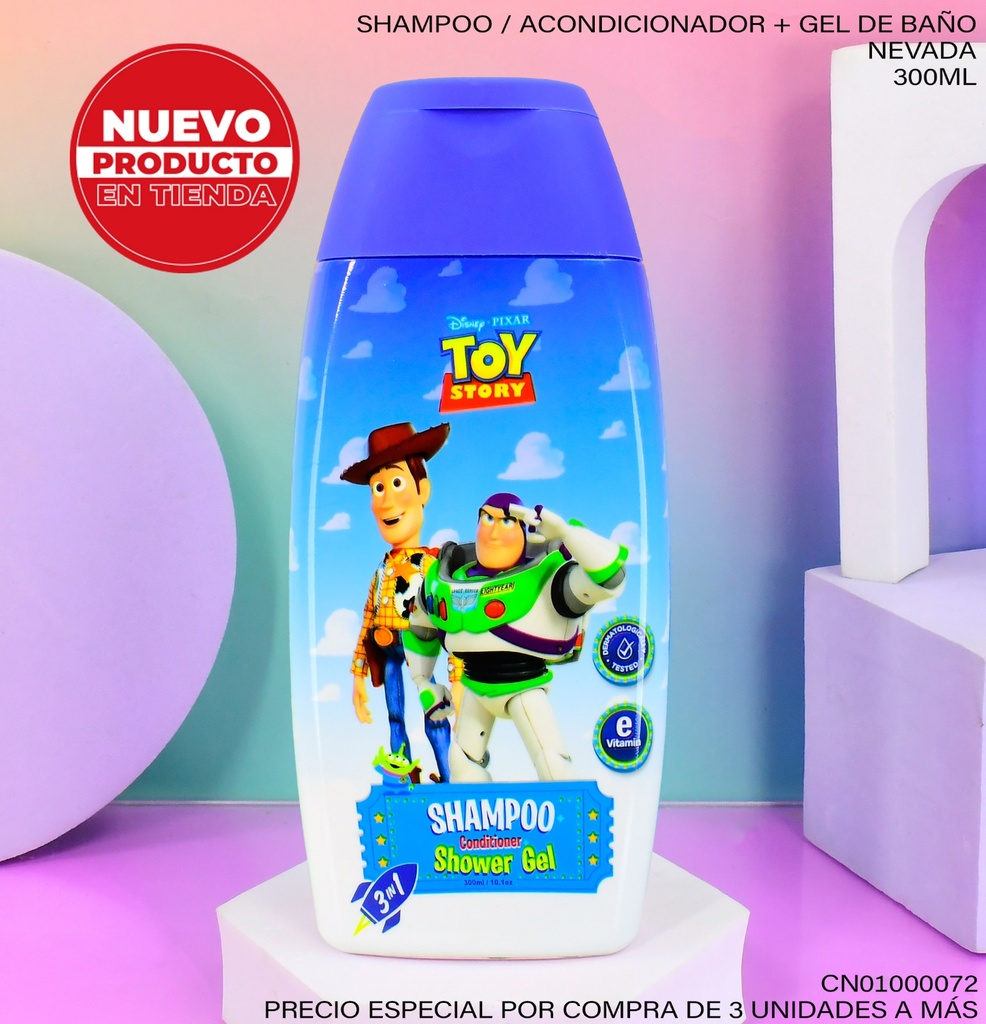 SHAMPOO INFANTIL DISNEY-PIXAR TOY STORY 3EN1 DS92011