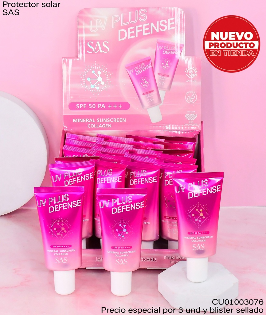 BLOQUEADOR SOLAR UV PLUS DEFENSE COLLAGEN SAS SAH89