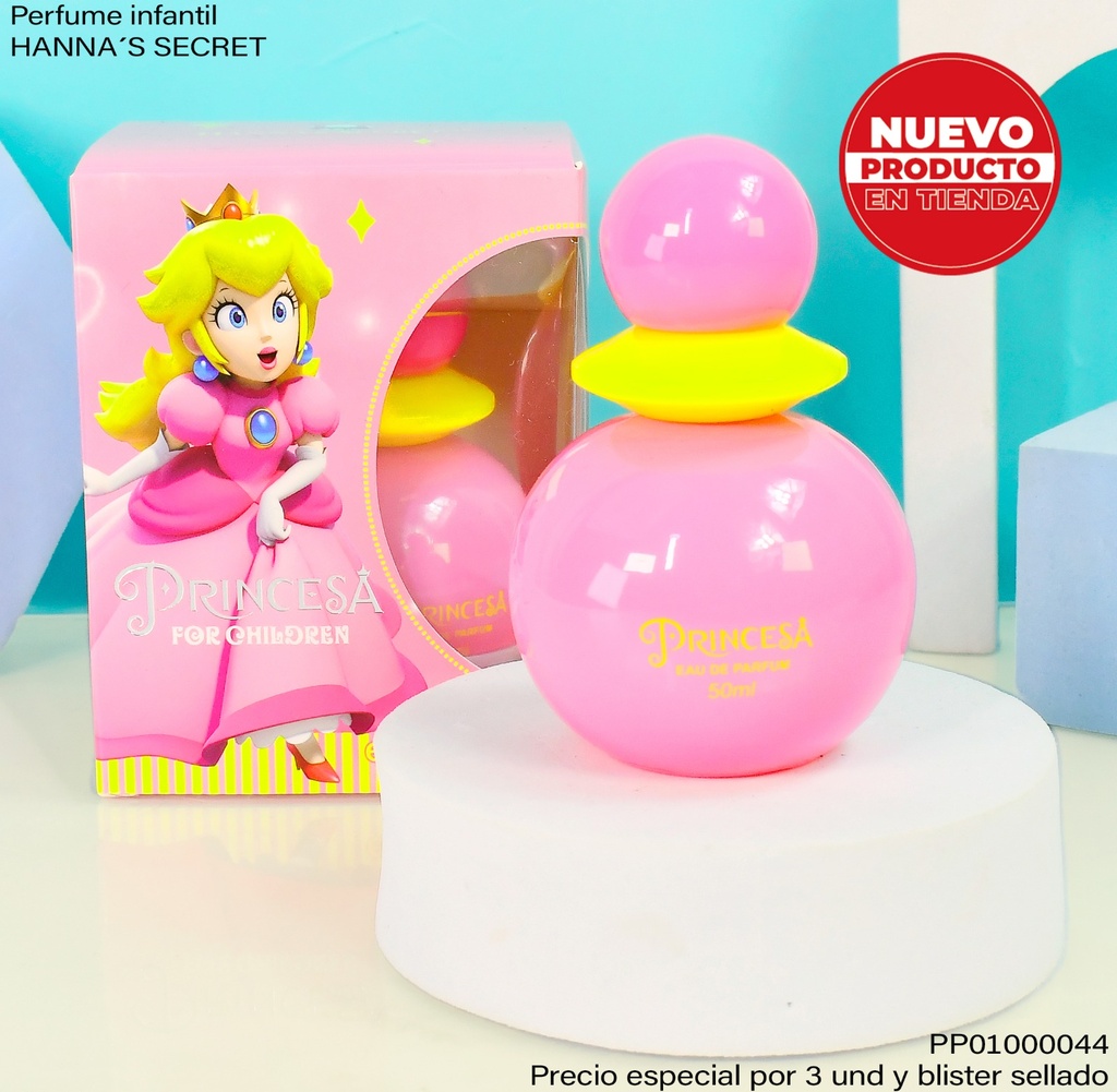 PERFUME CHILDREN PRINCESS PEACH HANNA´S SECRET NJM555C/NJM555Z-3