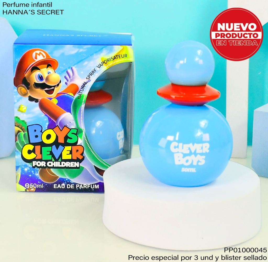 PERFUME CHILDREN BOYS CLEVER HANNA´S SECRET NJM555J/NJM555Z-10