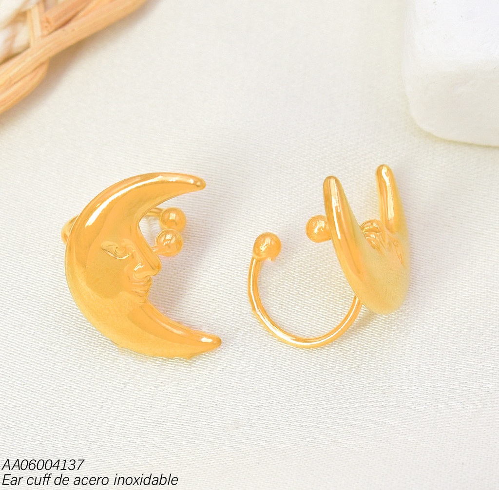 ARETES EAR CUFF MEDIA LUNA  EA1324-45 012026