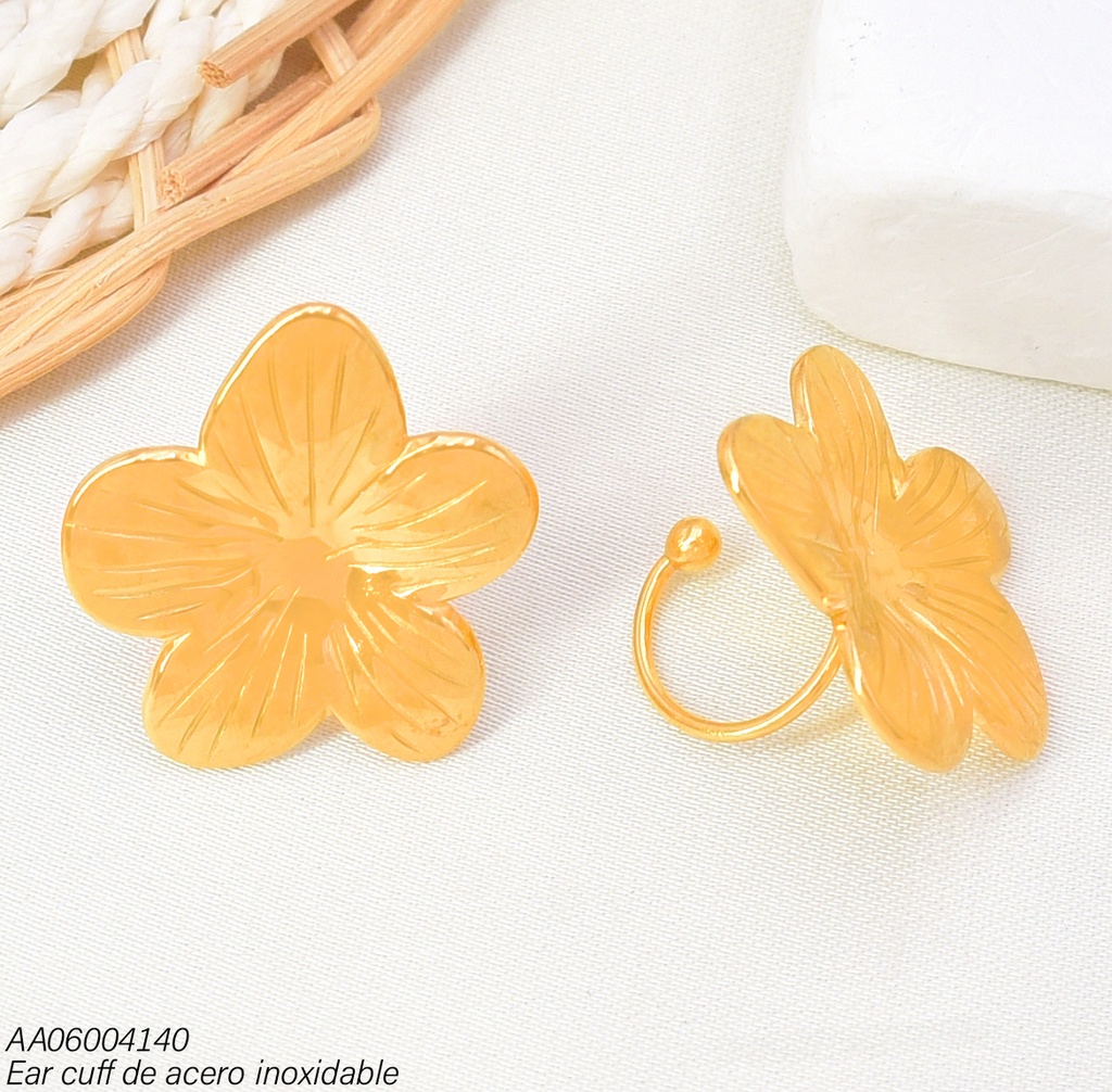 ARETES EAR CUFF  FLOR LINEAS GRAB EA1327-45 012026