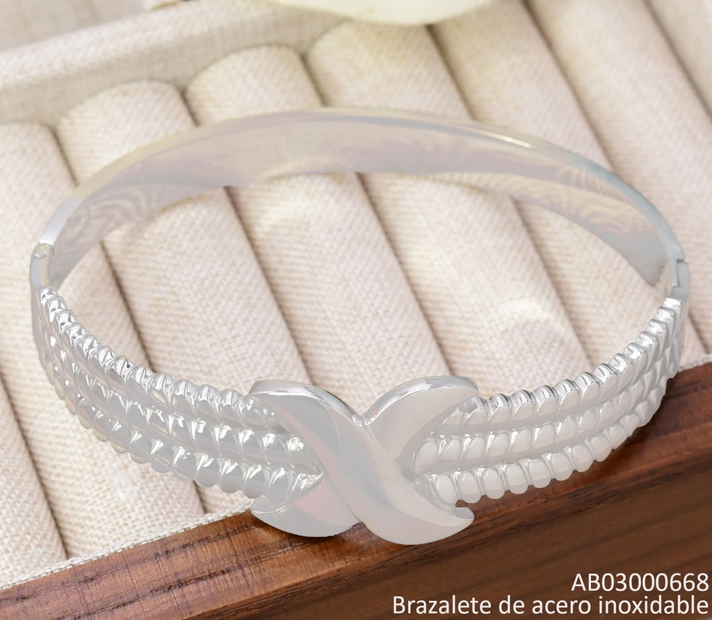 BRAZALETE PLA. (X) LINEAS CORRUGADO BA2361-45 012026