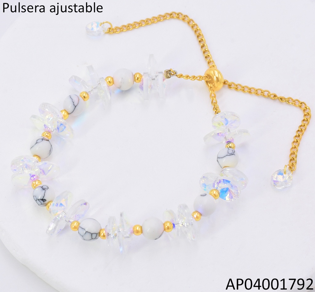 PULSERA RD. BLANCA TRANS. BA1124-439 012026