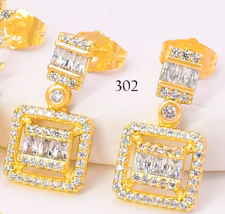 ARETES BAÑO DE ORO 14K. XUPING ZIRC. CUADRO EE5485-427 012026