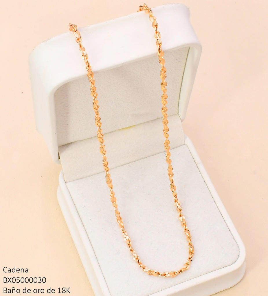 CADENA BAÑO DE ORO 18K. XUPING TRAMA SINGAPUR CE544-427 012026