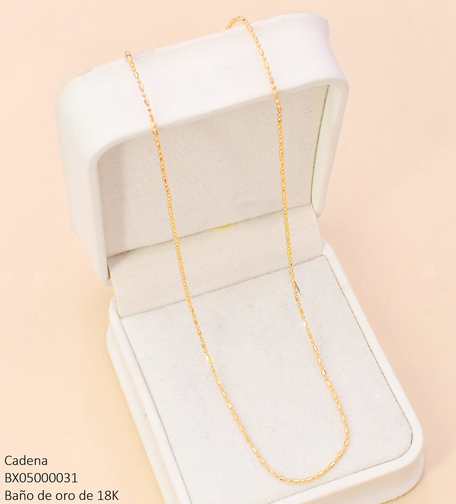 CADENA BAÑO DE ORO 18K. XUPING TRAMA PUNTO/COMA CE545-427 012026