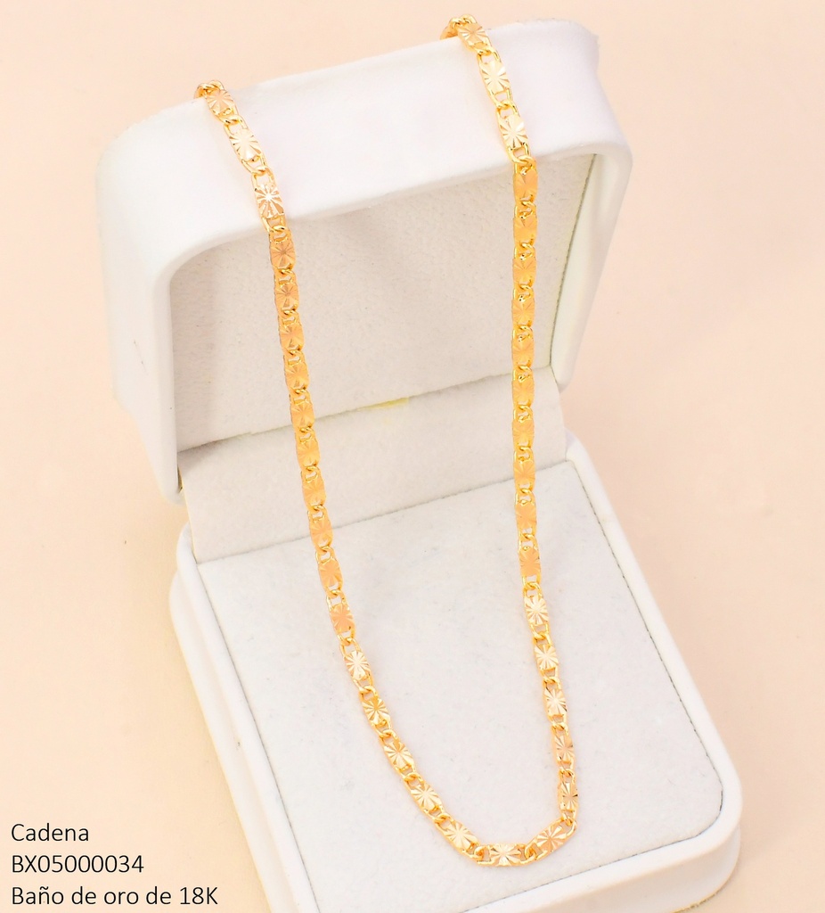 CADENA BAÑO DE ORO 18K. XUPING TRAMA PLANA CE548-427 012026