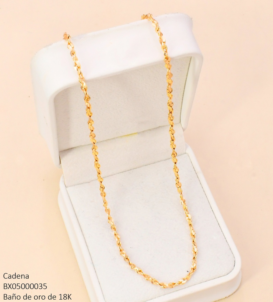 CADENA BAÑO DE ORO 18K. XUPING ENTRELAZADA CE549-427 012026