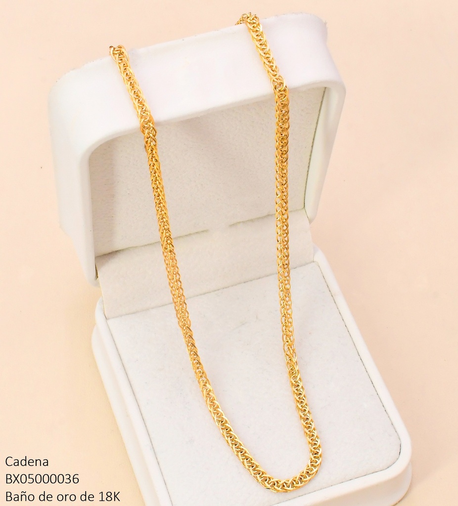 CADENA BAÑO DE ORO 18K. XUPING ENTRELAZADA CE550-427 012026