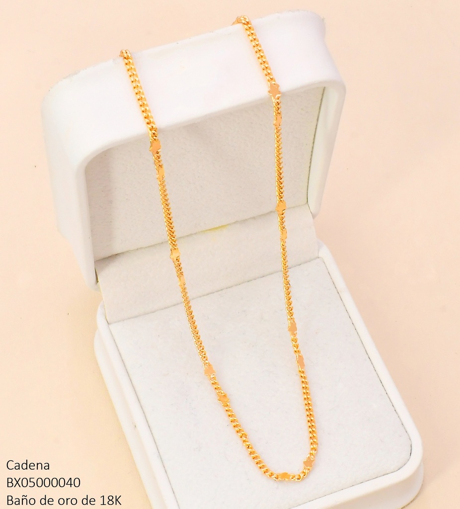 CADENA BAÑO DE ORO 18K. XUPING ESTRELLA CE554-427 012026