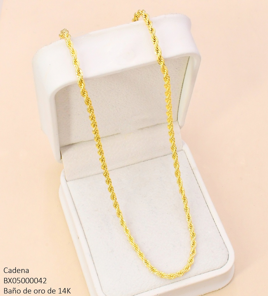 CADENA BAÑO DE ORO 14K. XUPING CORDON CHINO CE561-427 012026
