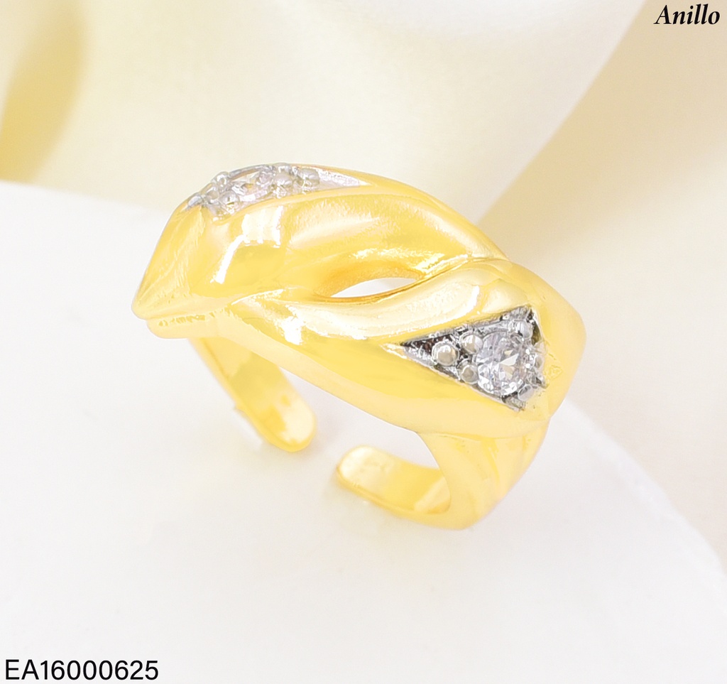 ANILLO DOR  "OV" ENTRE ZIRC. RE354-423 012026