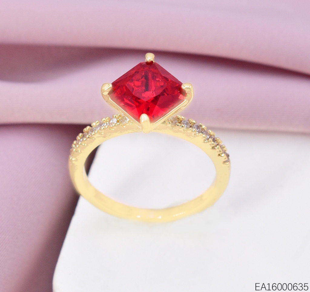 ANILLO ROMBO ZIRC. ROJA RE450-318 012026