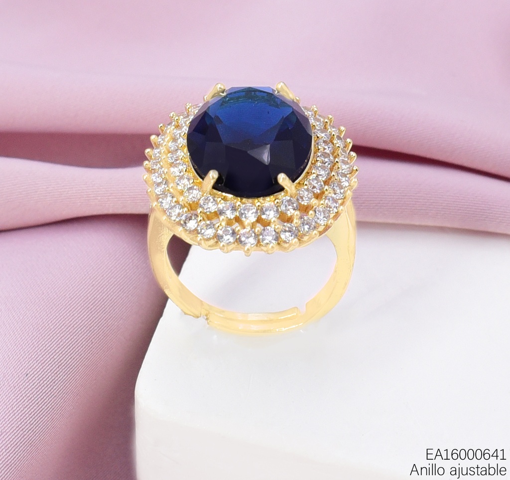ANILLO OV. ZIRC. AZUL RE456-318 012026