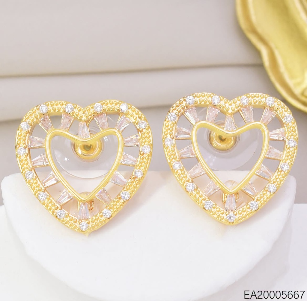 ARETES D/P CROQUI CORAZON ZIRC. EE4864-6 012026