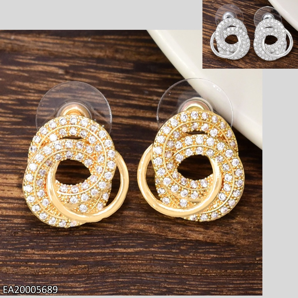 ARETES DOR/PLA 3 CIRCULO ZIRC. ENTRE EE4887-6 012026