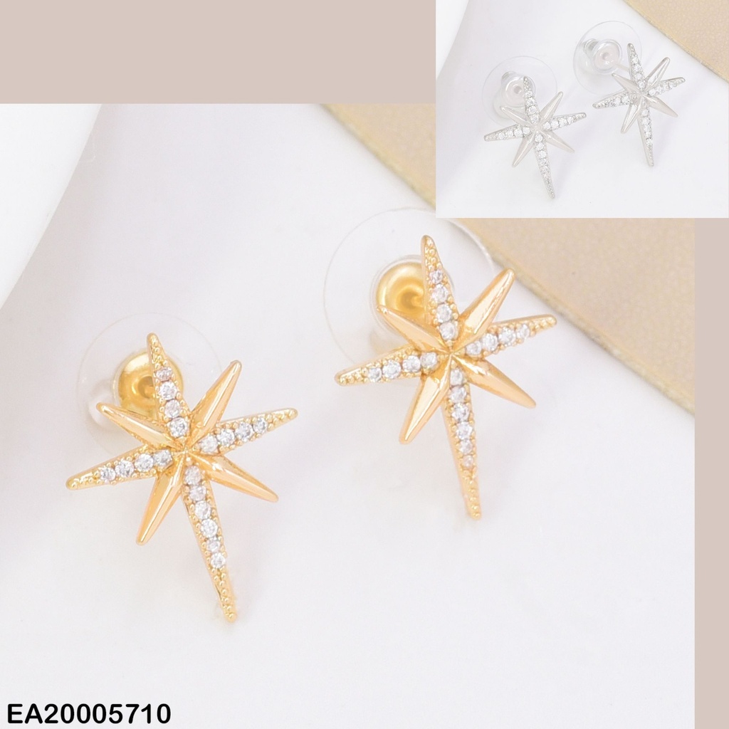 ARETES DOR/PLAT  ESTRELLA ZIRC. EE4911-6 012026