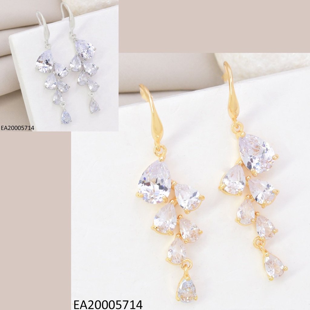 ARETES DOR/PLAT GOTA ZIRC. COLGANTE EE4915-6 012026