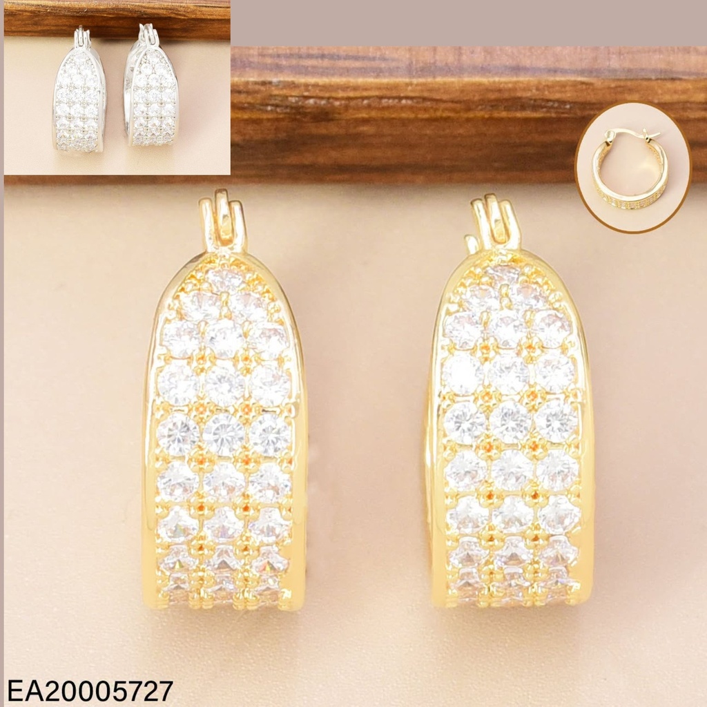 ARETES DOR/PLAT  3 LINEA ZIRC. EE4928-6 012026