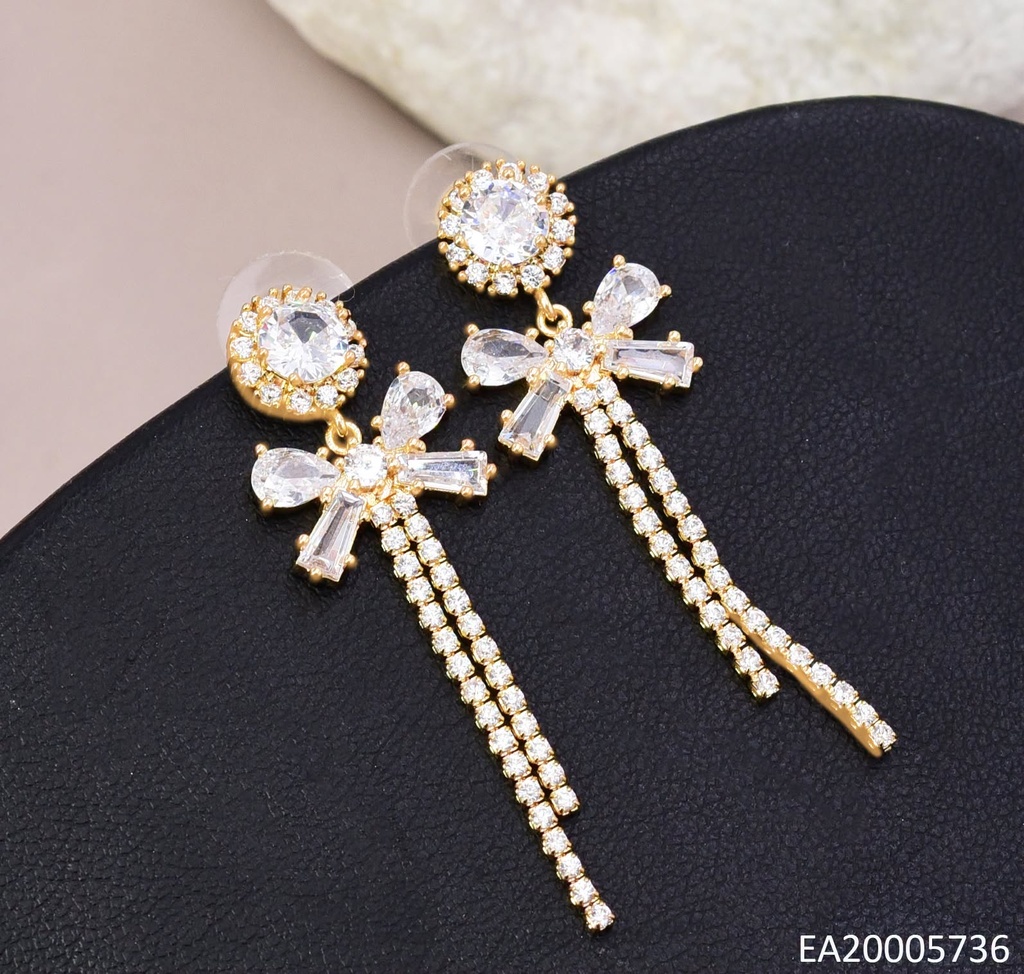 ARETES DOR/PLA RD/LAZO ZIRC. EE4937-6 012026