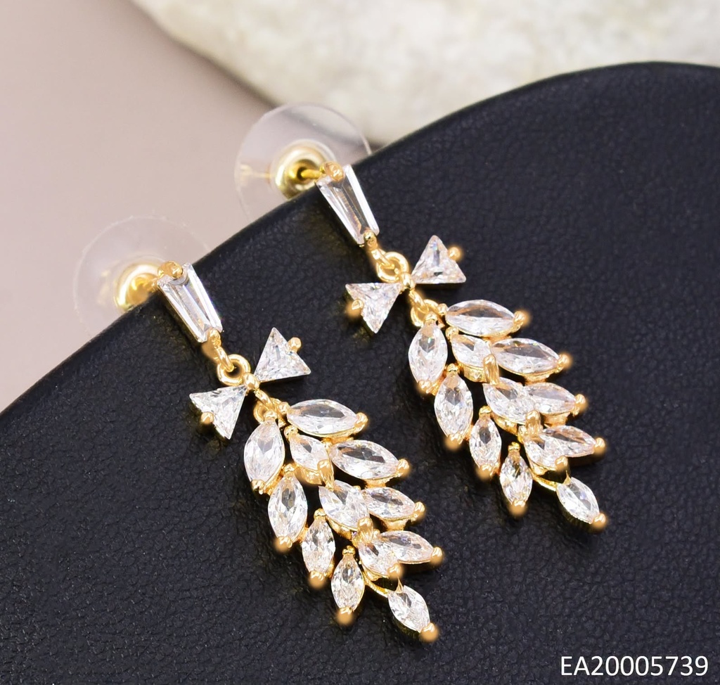 ARETES DOR/PLA LAZO ZIRC. EE4940-6 012026