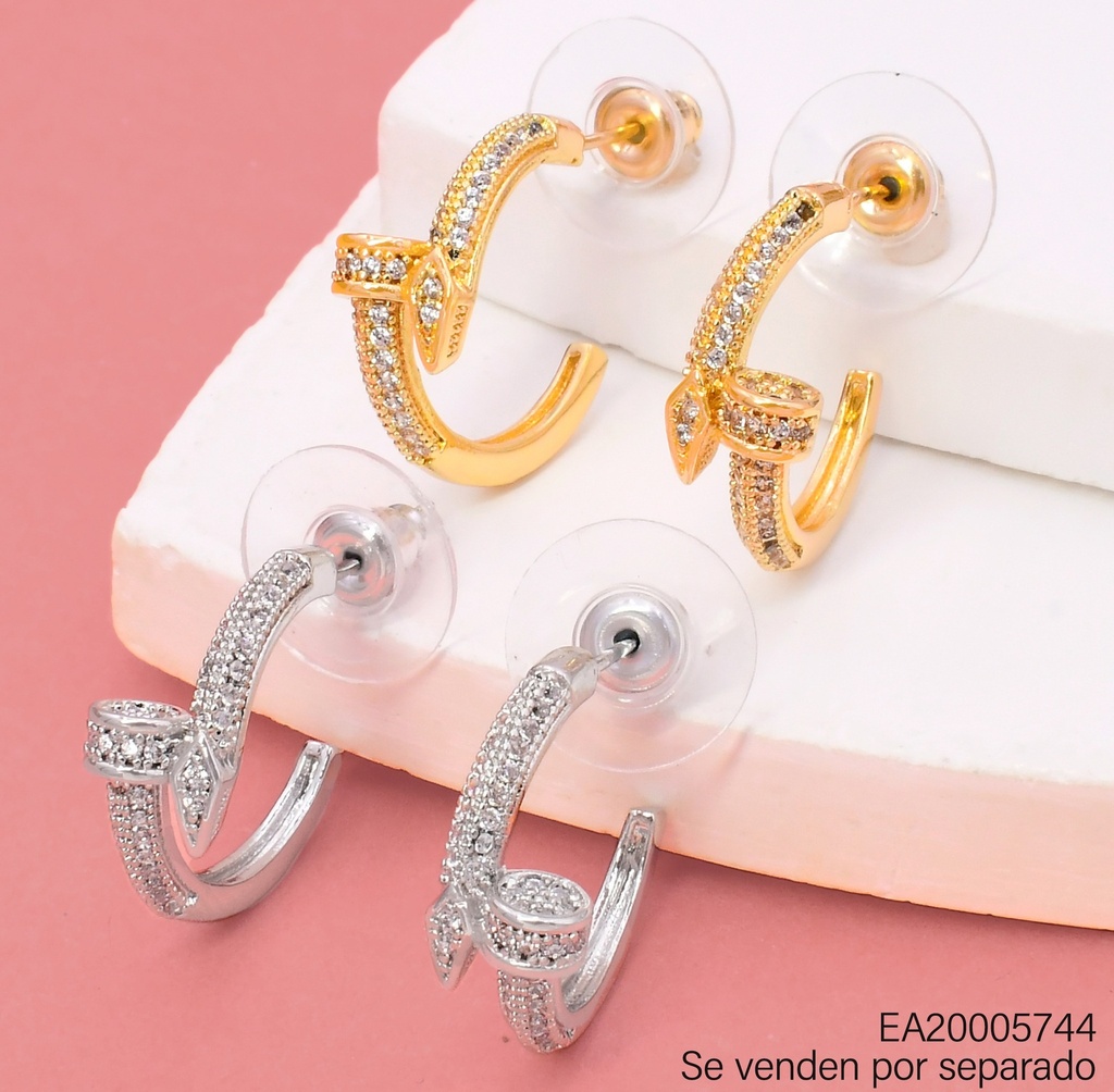 ARETES DOR/PLAT “C” CLAVO ZIRC. EE4945-6 012026