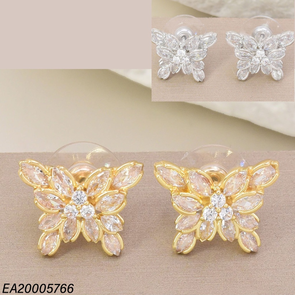 ARETES DOR/PLAT MARIPOSA ZIRC. EE4968-6 012026