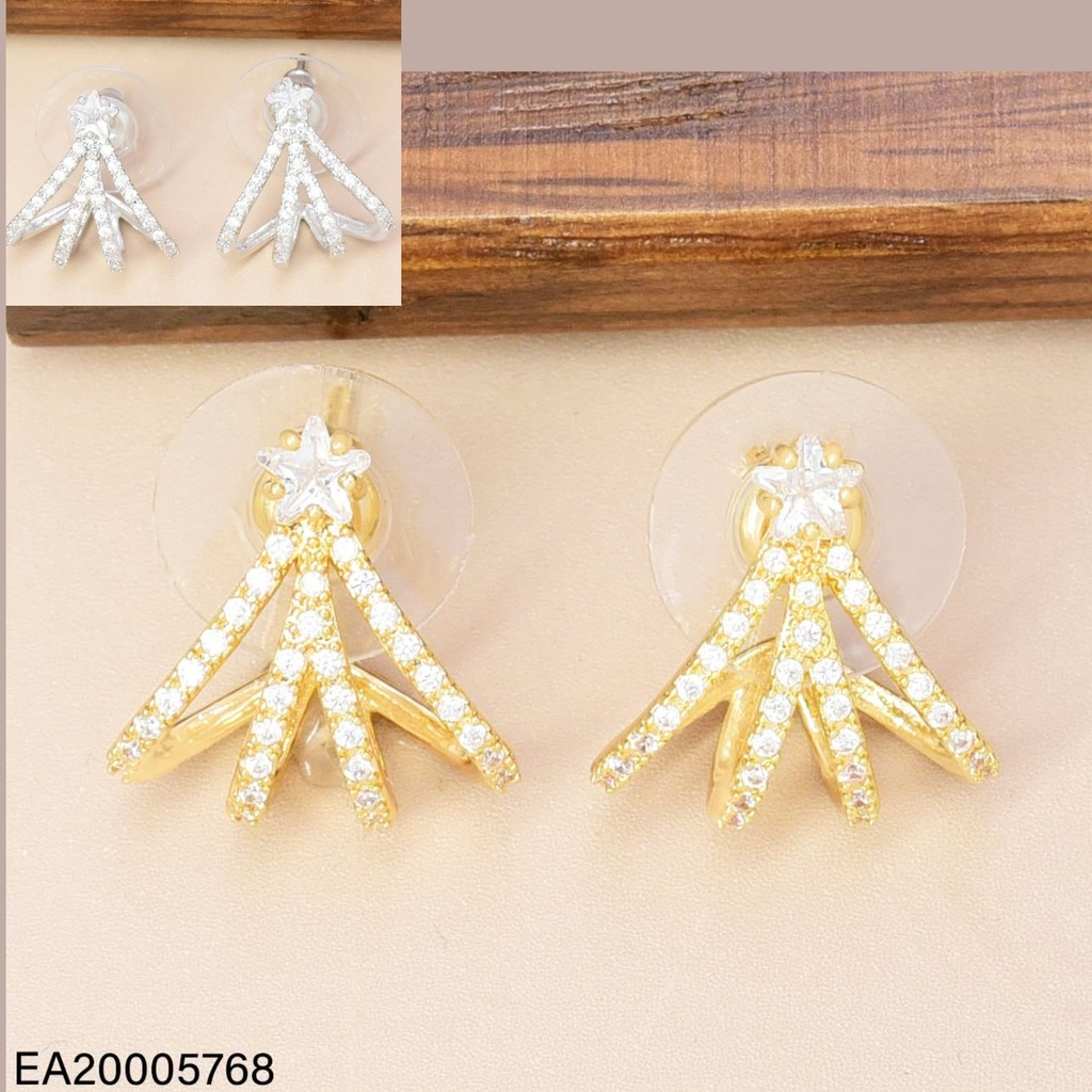 ARETES DOR/PLAT CORONA ZIRC. EE4970-6 012026