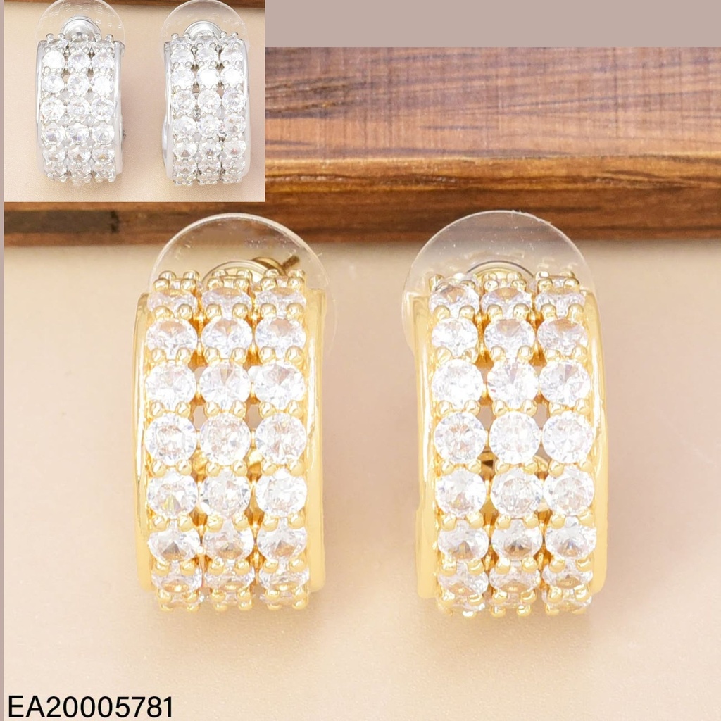 ARETES DOR/PLAT "C" 3 LINEA ZIRC. EE4983-6 012026