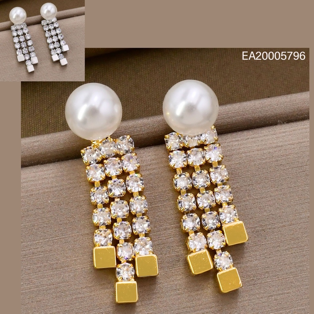 ARETES DOR/PLAT PERLA MARIPOSA DE ZIRC. EE4998-6 012026