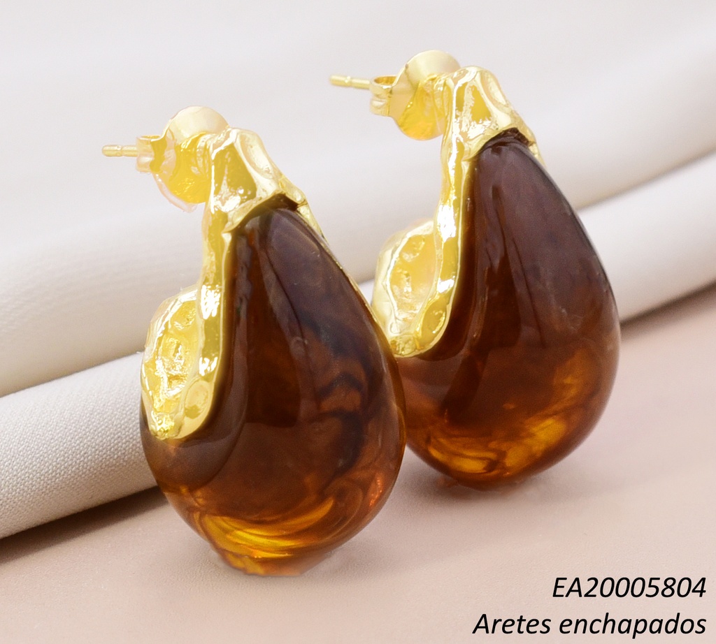 ARETES DOR. GOTA AMBAR EE5139-355 012026