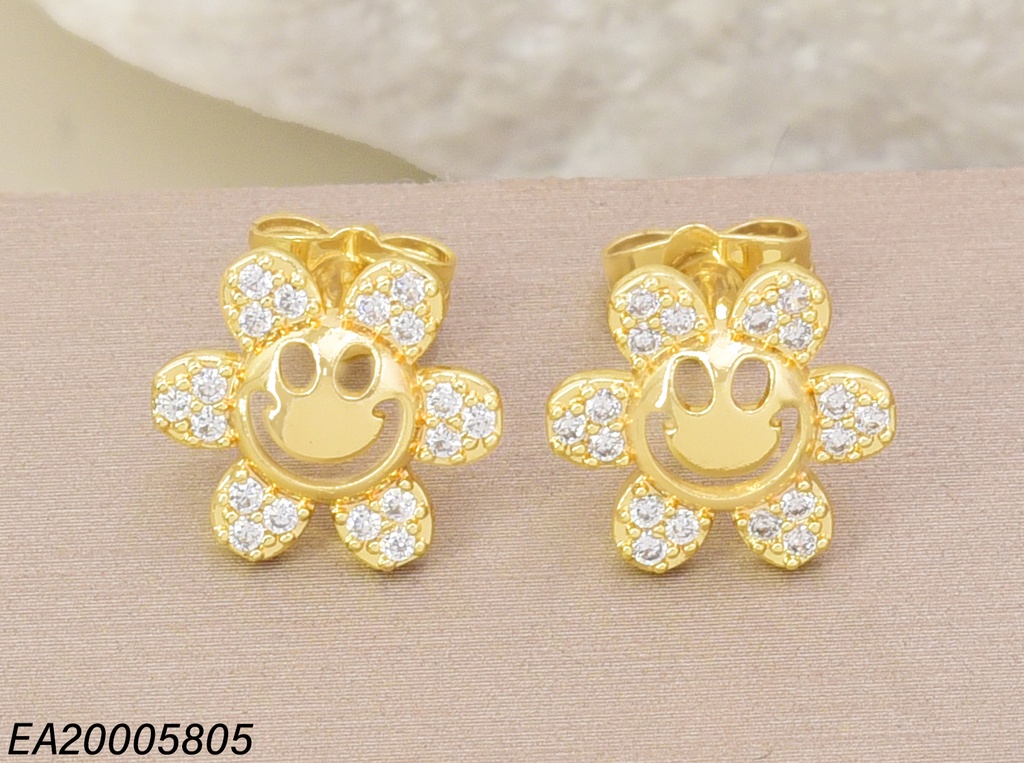 ARETES DOR. CARITA FLOR ZIRC. EE5236-284 012026