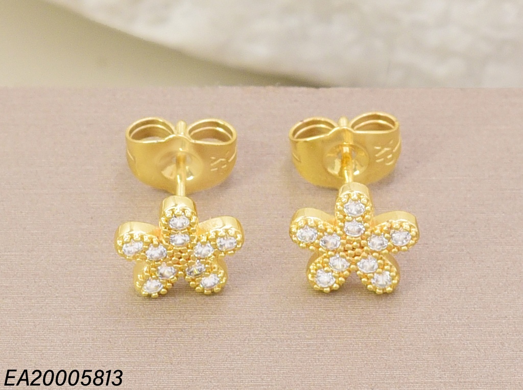 ARETES DOR. FLOR ZIRC.  EE5240-284 012026