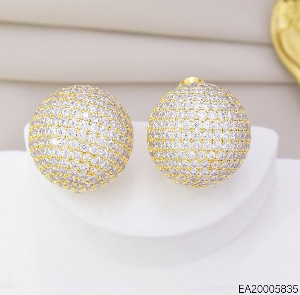 ARETES DOR. MEDIA PELOTA ZIRC. EE5537-441 012026