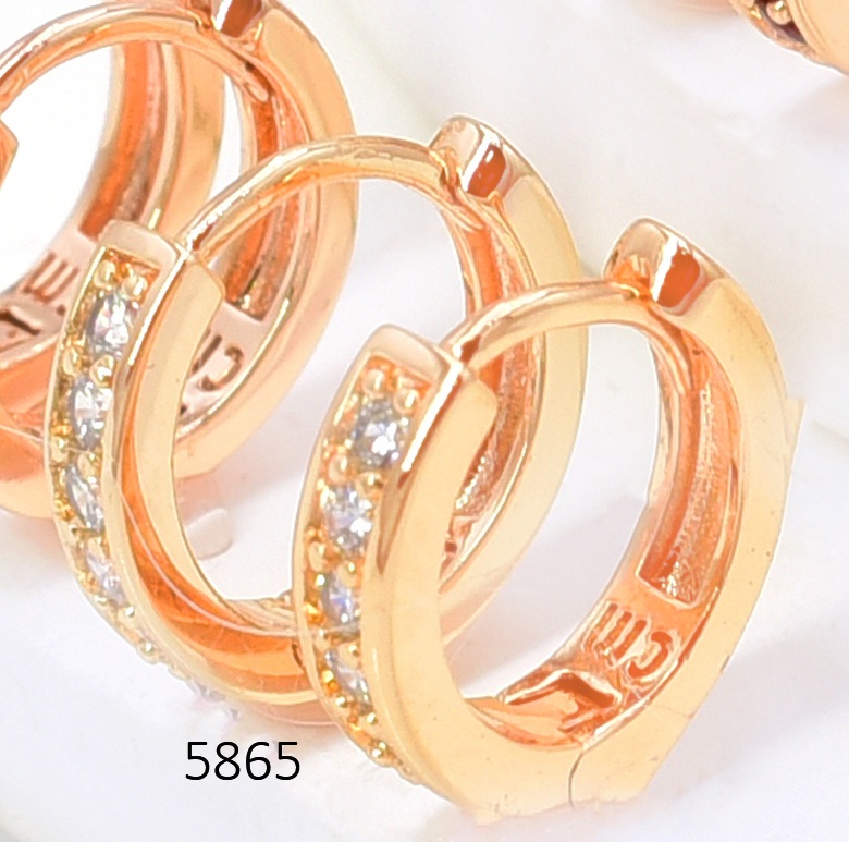 ARETES DOR. HUGGIES  ZIRC. CRISTAL  EE5660-291 012026 (CM)