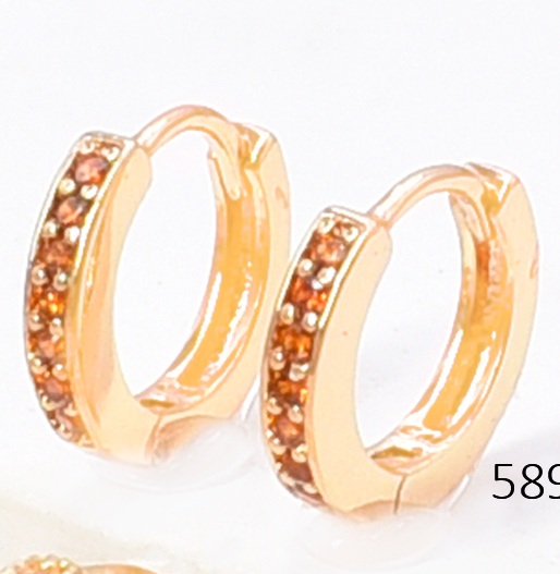ARETES DOR. HUGGIES ZIRC. NARANJA EE5712-291 012026 (CM)
