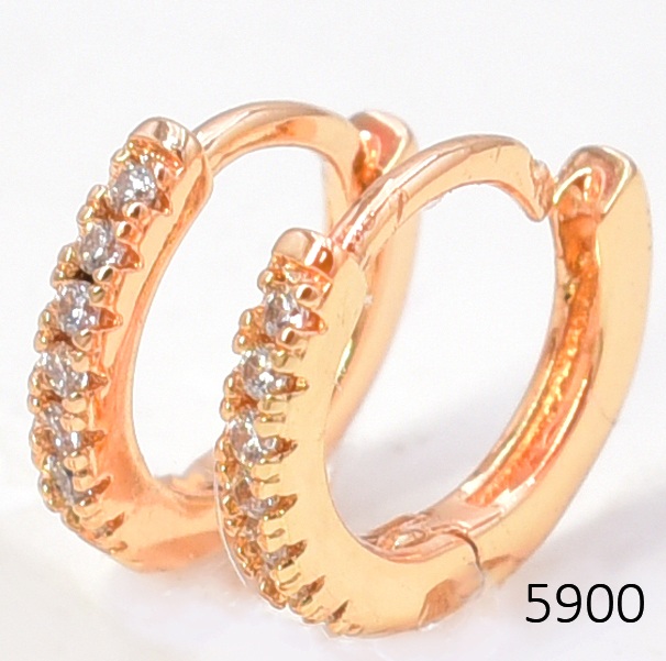ARETES DOR. HUGGIES  ZIRC. CRISTAL EE5725-291 012026 (CM)