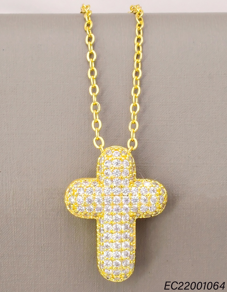 CADENA DOR. CRUZ/ZIRC. CE477-9 012026