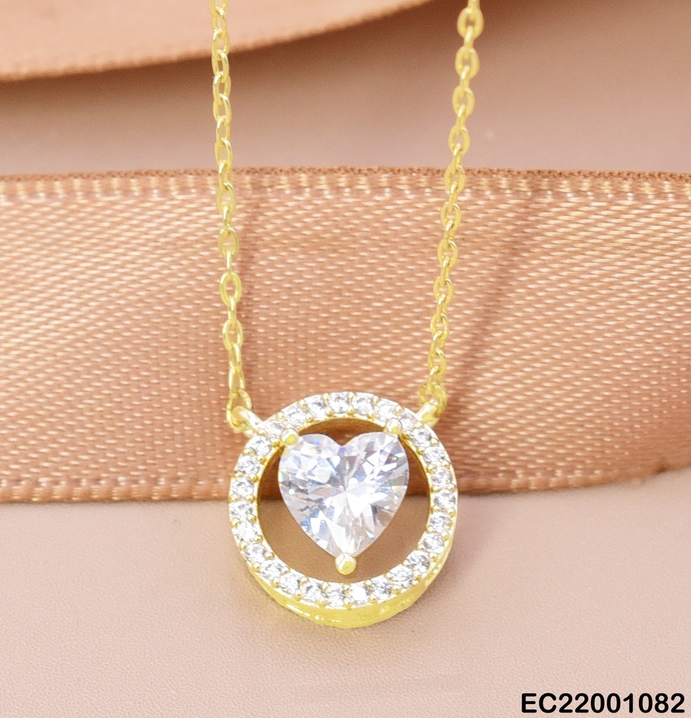 CADENA CIRCULO CORAZON ZIRC. CE500-424 012026